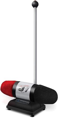 جهاز تلميع الأحذية الكهربائي من Moneysworth & Best، جهاز تلميع الأحذية ثنائي العازلة لجميع الأحذية الجلدية، تحكم سهل في الإيقاف بالضغط على الزر، فضي/أسود/أحمر in Kuwait