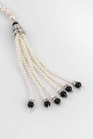 BABEYOND Long Pearl Necklace Faux Pearls Necklace Set Beaded Long Pearls Necklace 1920s Gatsby Costume Jewelry in Saudi Arabia