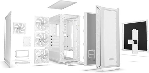 be quiet! Shadow Base 800 FX - ARGB - 4 Light Wings 140mm PWM Fans - Mid-Tower PC Gaming Case - 420mm radiators or E-ATX motherboards Support - Black - BGW63 in Saudi Arabia