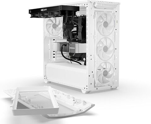 be quiet! Shadow Base 800 FX - ARGB - 4 Light Wings 140mm PWM Fans - Mid-Tower PC Gaming Case - 420mm radiators or E-ATX motherboards Support - Black - BGW63 in Saudi Arabia