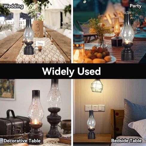 Lamplight Oil Lamp, Vintage Tealight Holder Old Fashioned Light Up Lantern Antique Kerosene Lamp Tabletop Decorative Candle Lantern(01) in Saudi Arabia