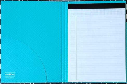 Clementine Refillable Legal Pad Organizer 8.5" x 11" Padfolio and Twin Fluorescent Pen in Saudi Arabia