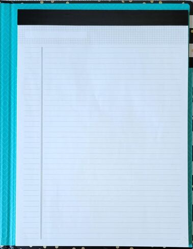 Clementine Refillable Legal Pad Organizer 8.5" x 11" Padfolio and Twin Fluorescent Pen in Saudi Arabia