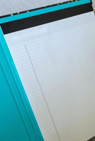 Clementine Refillable Legal Pad Organizer 8.5" x 11" Padfolio and Twin Fluorescent Pen in Saudi Arabia