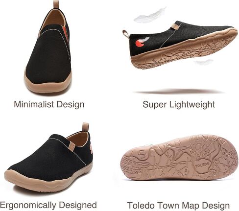 UIN Women's Art Travel Shoes Slip On Casual Cozy Loafers Lightweight Comfort Fashion Sneaker Toledo Ⅰ in Saudi Arabia