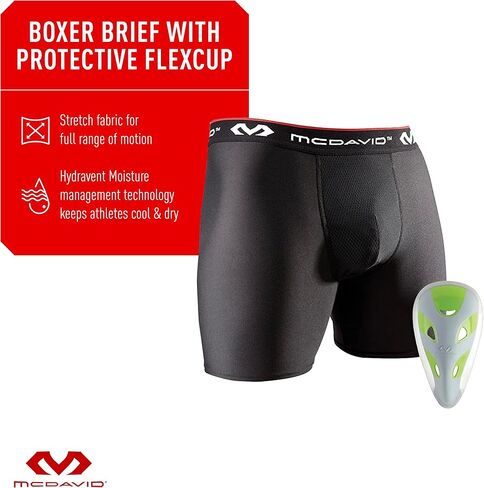 Mcdavid Boxer Short w/Protective Flex Cup, Youth, Teen & Adult Sizes in Saudi Arabia