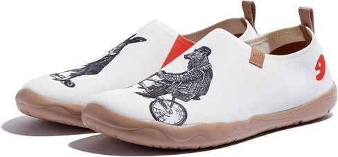UIN Women's Art Painted Travel Shoes Slip On Casual Knit Loafers Lightweight Comfort Fashion Sneaker Toledo ⅠBirds and Flowers in Saudi Arabia