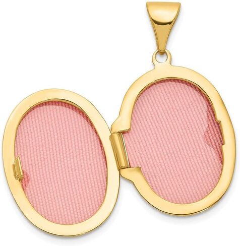 14K Yellow Gold Footprints Locket 25x17mm in Saudi Arabia