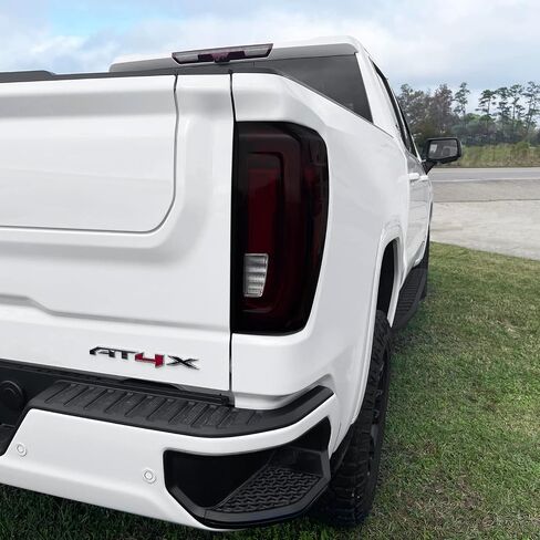 SlickMod PreCut Vinyl Smoke Tint for 2019-2023 GMC Sierra 1500 Tail Light (LED) (20% Dark Smoke, 2. Taillight Cutout) in Saudi Arabia