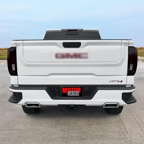 SlickMod PreCut Vinyl Smoke Tint for 2019-2023 GMC Sierra 1500 Tail Light (LED) (20% Dark Smoke, 2. Taillight Cutout) in Saudi Arabia