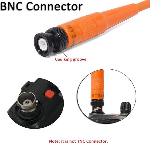 BNC Antenna HYS-701N Dual Band VHF/UHF 2M 70CM Antenna for ICOM IC-A14 IC-V8 Vertex HX300 HX320 Kenwood TK100 TK200 Handheld Radio(3PCS) in Kuwait