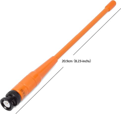 BNC Antenna HYS-701N Dual Band VHF/UHF 2M 70CM Antenna for ICOM IC-A14 IC-V8 Vertex HX300 HX320 Kenwood TK100 TK200 Handheld Radio(3PCS) in Kuwait