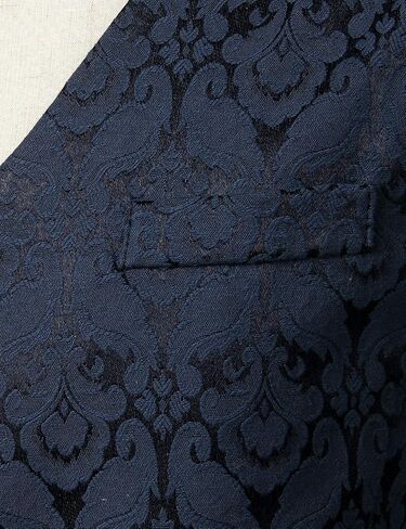 ZEROYAA Mens Single Breasted Vest Gothic Steampunk Victorian Brocade Waistcoat in Saudi Arabia