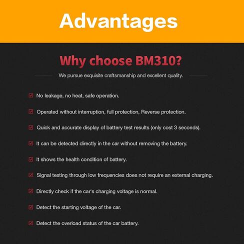 جهاز فحص بطارية السيارة، جهاز فحص حالة البطارية، جهاز اختبار بطارية السيارات 12 فولت واختبار المولد، جهاز اختبار المولد الرقمي للسيارات مع مؤشر LED، مؤشر اختبار حمل السيارات للسيارة والشاحنات وسيارات الدفع الرباعي in Kuwait