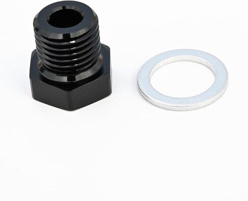 Reducing Bush Female 1/8 NPT to Male Metric M14 x 1.5mm Adapter Aluminum Black in Saudi Arabia