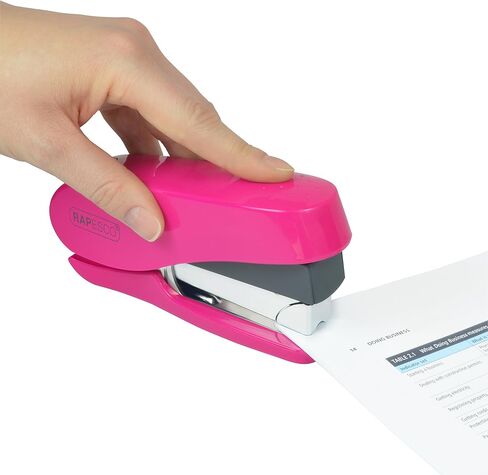 Rapesco 1468 Luna Less Effort Stapler with 2000 Staples, 50 Sheet Capacity, Hot Pink in Saudi Arabia