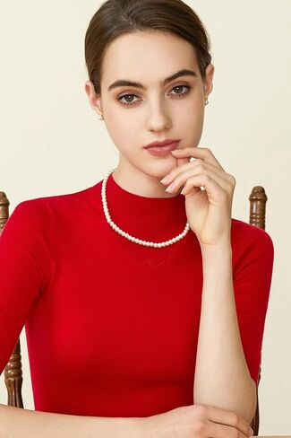 جولة تقليد اللؤلؤ قلادة لؤلؤة الزفاف للهدايا مجوهرات العرائس in Kuwait