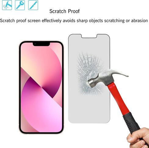 Ailun 2Pack Privacy Screen Protector for iPhone 13 Pro [6.1 inch Display] + 2 Pack Camera Lens Protector, Anti Spy Private Tempered Glass Film,[9H Hardness] - HD [Black][4 Pack] in Saudi Arabia