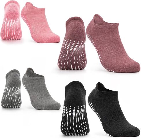 Women Pilates Grip Socks 2-4 Pack (Model: Mady), Yoga Grip Socks in Saudi Arabia
