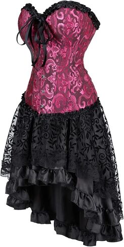 Steampunk Corset Skirt Party Showgirl Corsets Bustiers for Women in Saudi Arabia