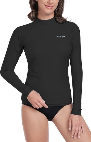 Rash Guard for Women Long Sleeve Swim Shirt UPF 50+ UV Protection Sun Shirt Swimsuit Top Bathing suit in Saudi Arabia