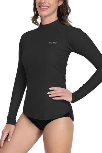 Rash Guard for Women Long Sleeve Swim Shirt UPF 50+ UV Protection Sun Shirt Swimsuit Top Bathing suit in Saudi Arabia