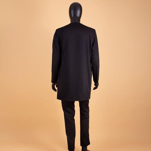 African Suits for Men Single Breasted Embroidery Jacket and Pants 2 Pieces Set Formal Outfits in Saudi Arabia