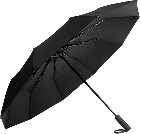 Automatic Umbrella Compact Auto Open Close Folding Umbrella Large Rain Umbrella for Travel UV Umbrella for Sun Portable Lightweight Windproof Waterproof Car Umbrella for Men Women 10 Ribs in Saudi Arabia