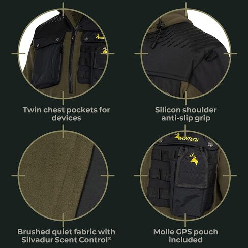 Butcher Hunting Jacket - Deer, Wild Boar Hunting Clothes For Men - Green and Camo in Saudi Arabia