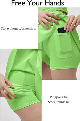 Women’s Athletic Golf Tennis Dress One Piece Built-in Bra & Shorts Pockets Workout Dress Sleeveless Gym Dress in Kuwait