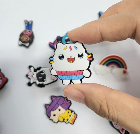 Cartoon Gabby and Cats Shoe Decoration Charm 10PCS Set in Saudi Arabia