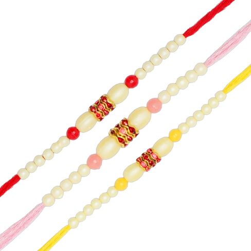 Set of 6 Rakhi for Brother Rakhi Thread for Bhai Bhabhi Bhaiya and Bhatiji veera Raksha Bandhan Rakhi Set Dora Bracelet Kalwa with gift Pack for Brother Sister Indian Traditional Festival Rakhi in Saudi Arabia