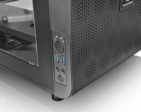 Thermaltake Core V1 Snow Edition SPCC Mini ITX Cube Computer Chassis CA-1B8-00S6WN-01, White in Kuwait