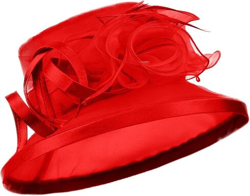 Women Elegant Derby Church Tea Party Dress Hat Fascinator with Peacock Feathers in Saudi Arabia
