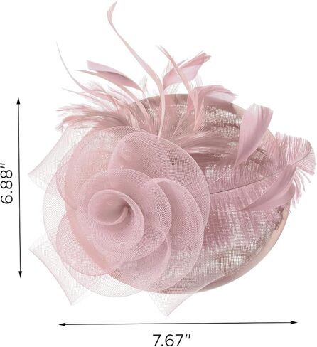 SWEETV Flower Sinamay Tea Party Fascinators for Women, Kentucky Derby Hats for Church, Cocktail, Wedding, Fancy Dress Party in Saudi Arabia