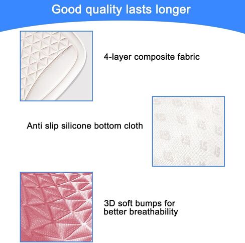 Car Seat Cushion, Memory Foam Comfort Automotive Driver Seat Protector Pad with Non Slip Bottom for Office Chair Home Use Men Women, Universal for SUV, Truck, RV, Van and More（Pink） in Saudi Arabia