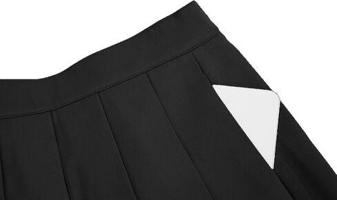 SANGTREE Toddler Little & Big Girls' Solid Plain Pleated Skort School Uniform Shorts Skirt with Pockets, Black, 8-9 Years/Height 55.1" = Tag 140 in Saudi Arabia