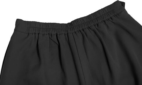 SANGTREE Toddler Little & Big Girls' Solid Plain Pleated Skort School Uniform Shorts Skirt with Pockets, Black, 8-9 Years/Height 55.1" = Tag 140 in Saudi Arabia
