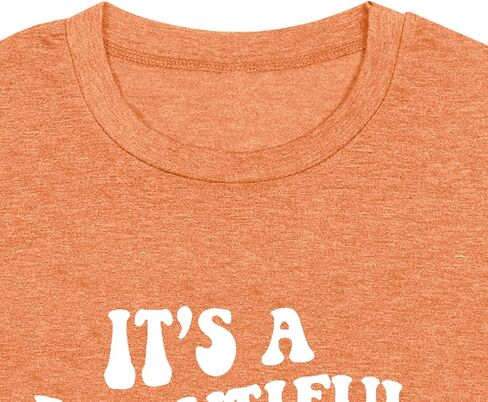 MAIHUN Women Teacher Life Shirt Teacher Gift Short Sleeve Shirts Its a Beautiful Day for Learning T-Shirt in Saudi Arabia
