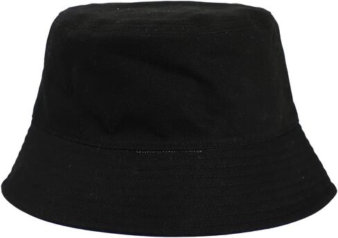 Naruto Anime Reversible Akatsuki & Hidden Leaf Village Symbol Unisex Black Bucket Hat in Saudi Arabia