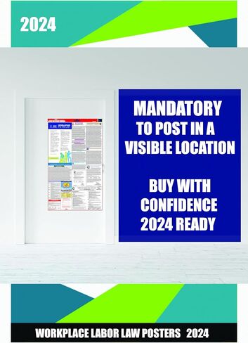 2024 Arizona (AZ) State Labor Law Poster - State, Federal and OSHA Compliant Laminated Poster - Ideal for Posting in The Workplace in Saudi Arabia