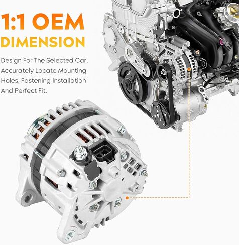 المولد ل 5.6L V8 إنفينيتي QX56 2004-2006 نيسان أرمادا 2005-2006 باثفايندر 04 تيتان 2004-2007, 11120N, 211120, 231008S100 in Saudi Arabia