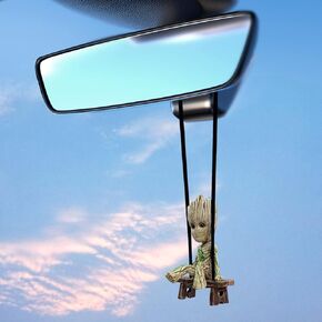 Car Interior Accessories for Men Cool Gadge Ornament Dashboard Decorations Rearview Mirror Cute Women Funny Aesthetic Hanging Swinging Charms Horror Pendant Man Christmas Halloween (Size B) in Kuwait