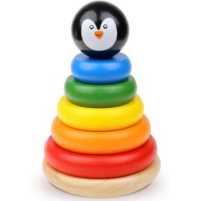 Montessori Puzzles for 1 2 3 Year Old Boys, Girls & Toddlers - Wooden Shape Sorter & Stacking Toys for Toddlers - Puzzles for 1 year old, 1 Year Old Puzzle, Shape Sorting Toys for Toddlers 1-3