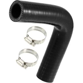 Motoforti Universal Engine Silicone Hose, 19mm 0.75 ID, Silicone, Black, 1 Set