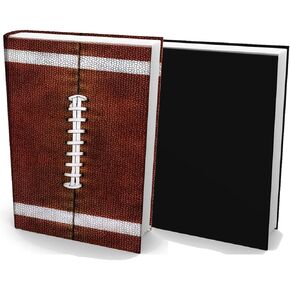 Book Sox Fabric Jumbo Stretchable Book Covers (2 Items, Football Print and Black Solid)