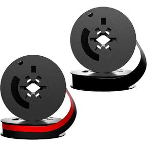Universal Twin Spool Typewriter Ribbon - Combo Pack - Red and Black Ink - Fresh Ink Replacement - Compatible with Smith Corona, Royal, Remmington, Underwood, Brother, Olivetti, Olympia and More