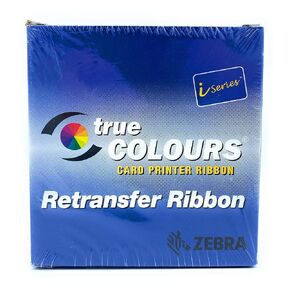ZEBRA 800012-480 True Colours iSeries YMCKK Color Ribbon for ZXP Series 8 & 9 Retransfer Card Printers. 500 Prints.