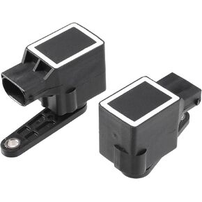 No.A0105427617 Suspension Ride Height Level Sensor for Mercedes-Benz E 320 2003/ Front Left Right Headlight Level Sensor/Durable Metal/ 2Pcs Black