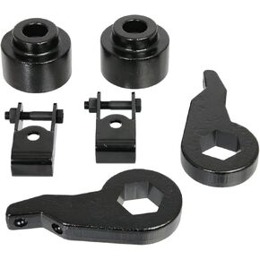 مجموعة أدوات RockTrix Leveling - رفع من 1 إلى 3 بوصة - مفاتيح شريط الالتواء مزورة مع موسع الصدمات - متوافقة مع شاحنات GMC Chevy 1999-2006 in Kuwait